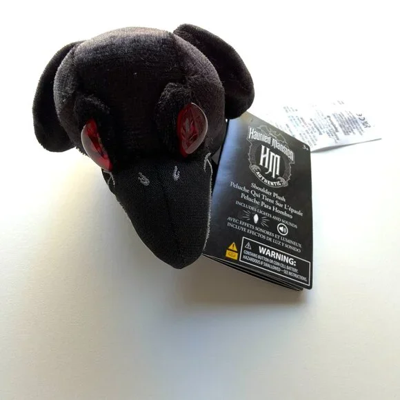 3801 DISNEY PARKS DISNEY HAUNTED MANSION RAVEN CROW WITH RED EYES - Picture 6 of 7